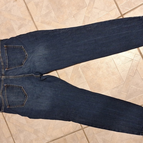 q. Old Navy Blue Jeans Rockstar Super Skinny Distressed Size 16 - Picture 3 of 4